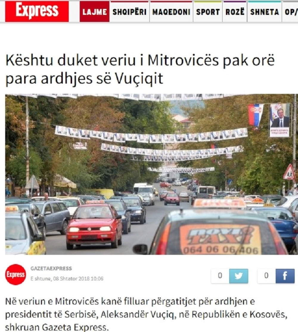 Šiptarima smeta što se Mitrovica raduje dolasku Vučića!
