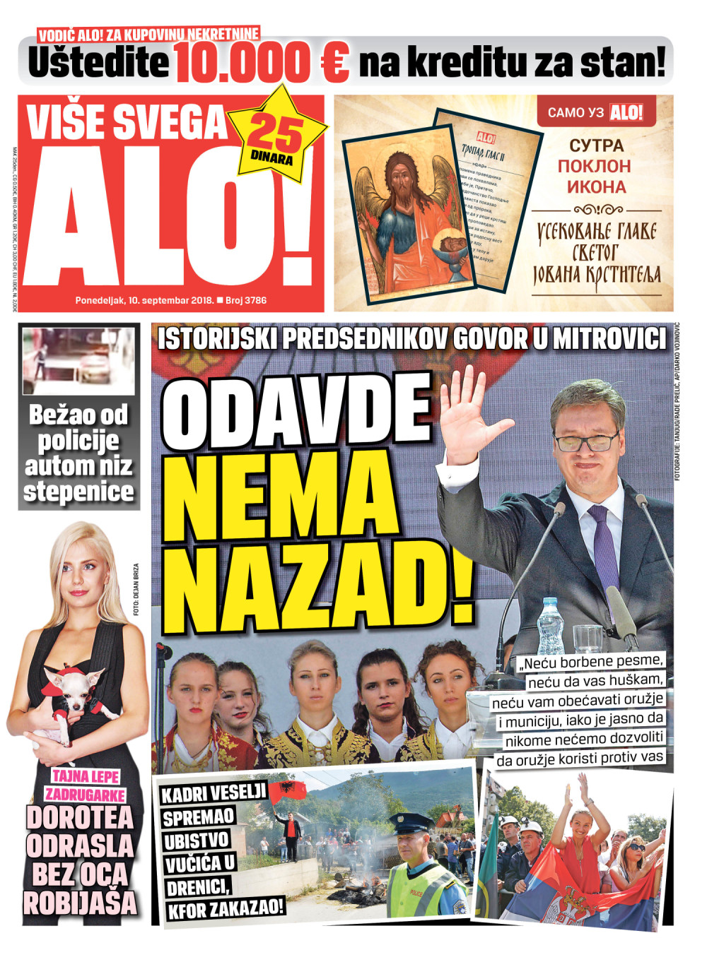 Naslovna za: 10.9.2018