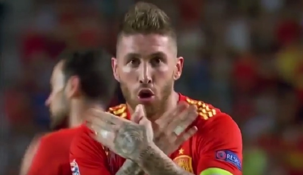 Španci: Kakav "dvoglavi orao", Ramos je pokazivao LEPTIRA! (VIDEO)