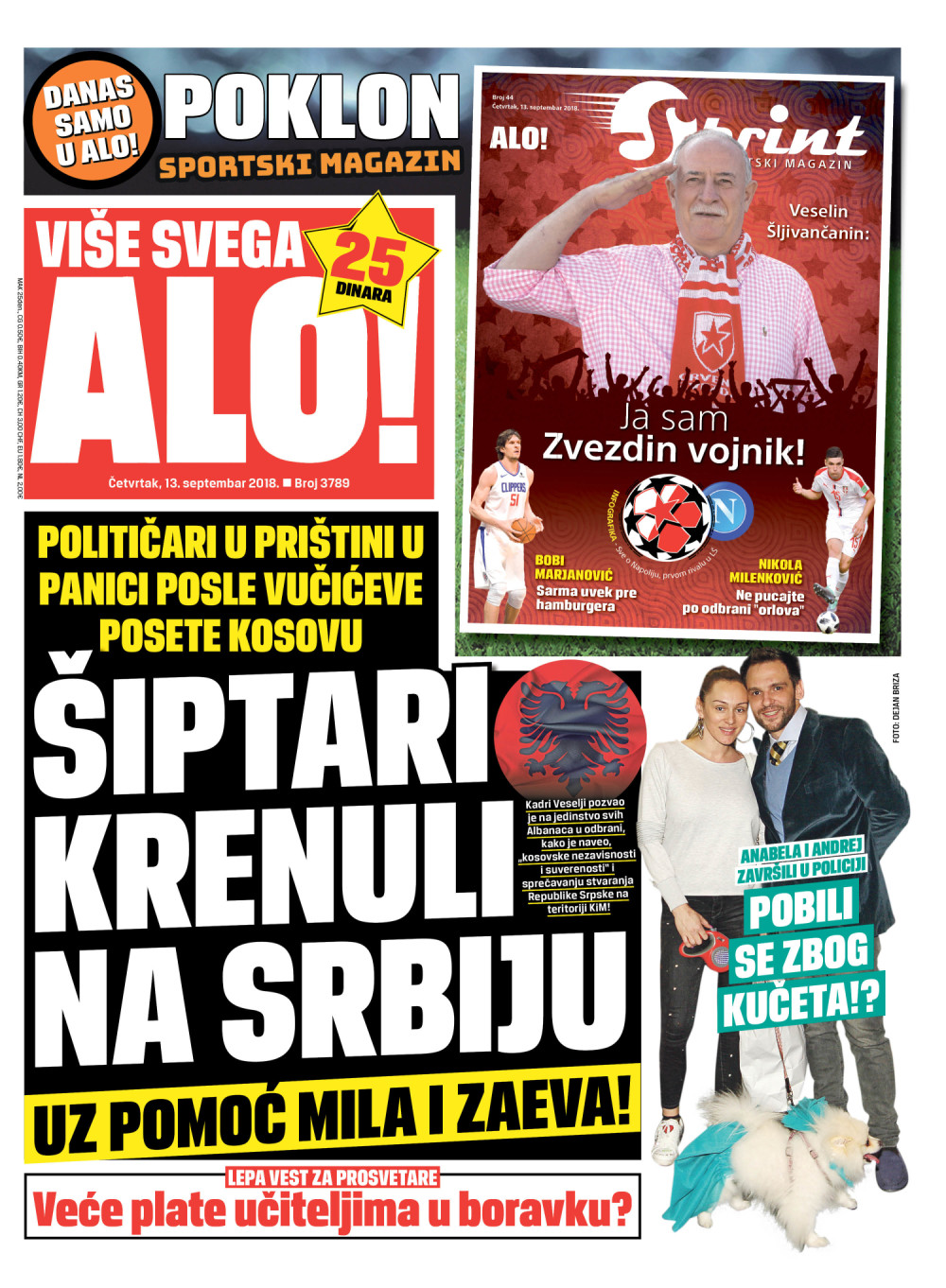 Naslovna za: 13.9.2018