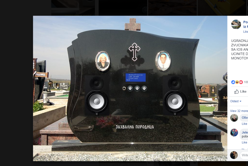 Pokojnicima u spomenike ugrađuju zvučnike, radio hvata sve mreže, ali posebnu ponudu nude ALKOHOLIČARIMA!