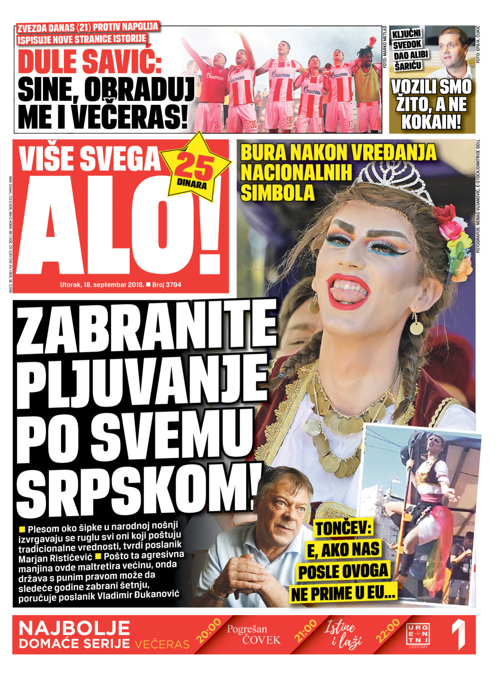 Naslovna za: 18.9.2018