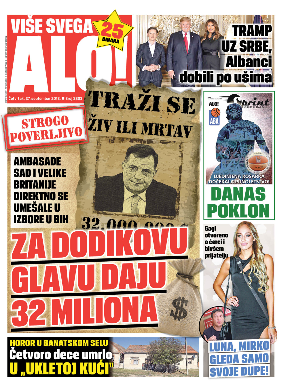 Naslovna za: 27.9.2018