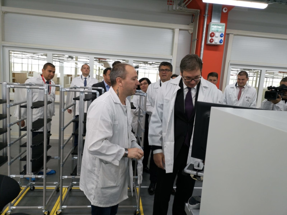 Predsednik Vučić otvorio fabriku IMI u Niškoj Banji