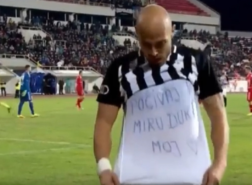 Miletić posvetio gol preminulom Dušanu, nećete moći da ne zaplačete (FOTO+VIDEO)