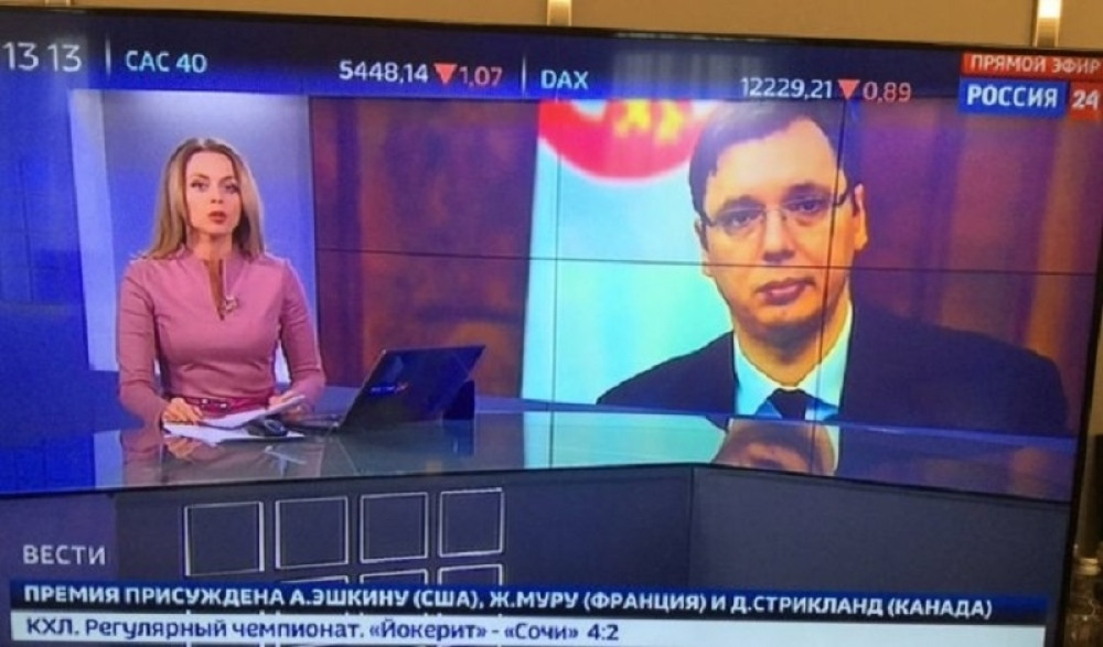 Poseta Vučića Moskvi glavna tema u svim ruskim medijima (FOTO)