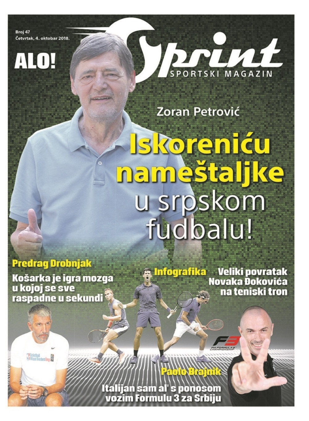 Sudija Petrović OTKRIVA za koga navija, zašto Italijan VOZI ZA SRBIJU, kad će NOLE ponovo da bude BROJ 1