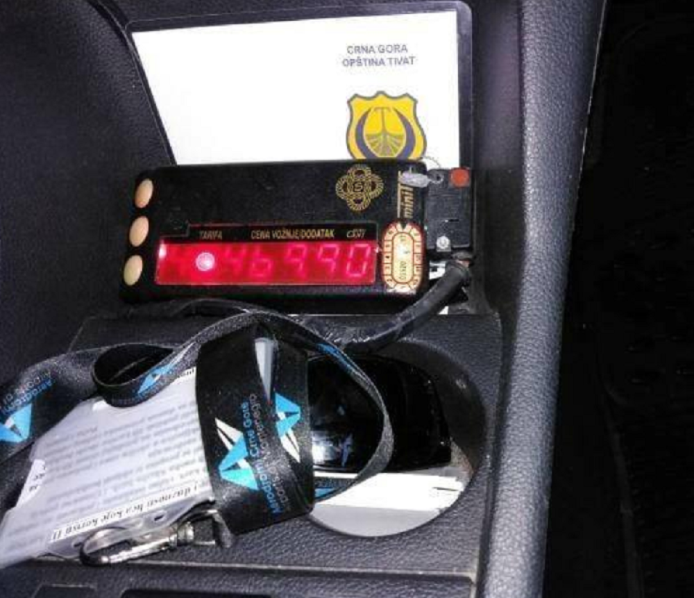 Naplatio im vožnju 500 evra od Tivta do Podgorice (FOTO)
