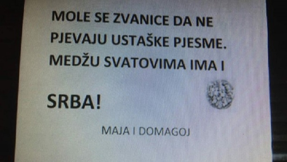 Mladenci u Hrvatskoj obavestili zvanice, da ne bude neprijatnih iznenađenja (FOTO)