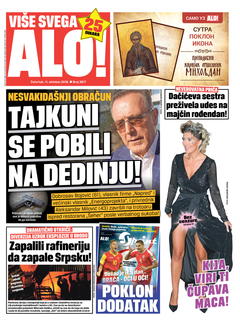 Naslovna za: 11.10.2018