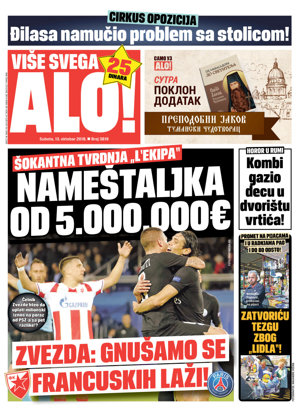 Naslovna za: 13.10.2018