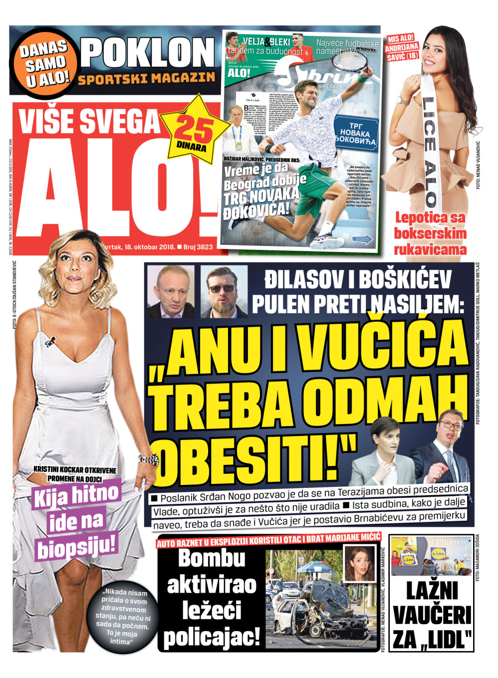 Naslovna za: 18.10.2018