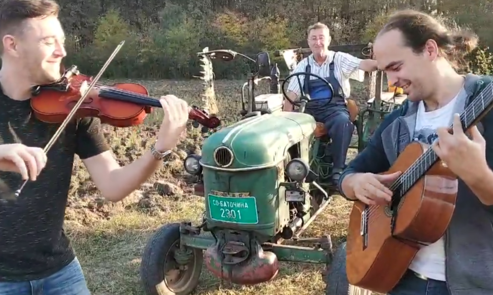 Kada zasviraju violina, gitara i TRAKTOR, nastane najbolja muzika!