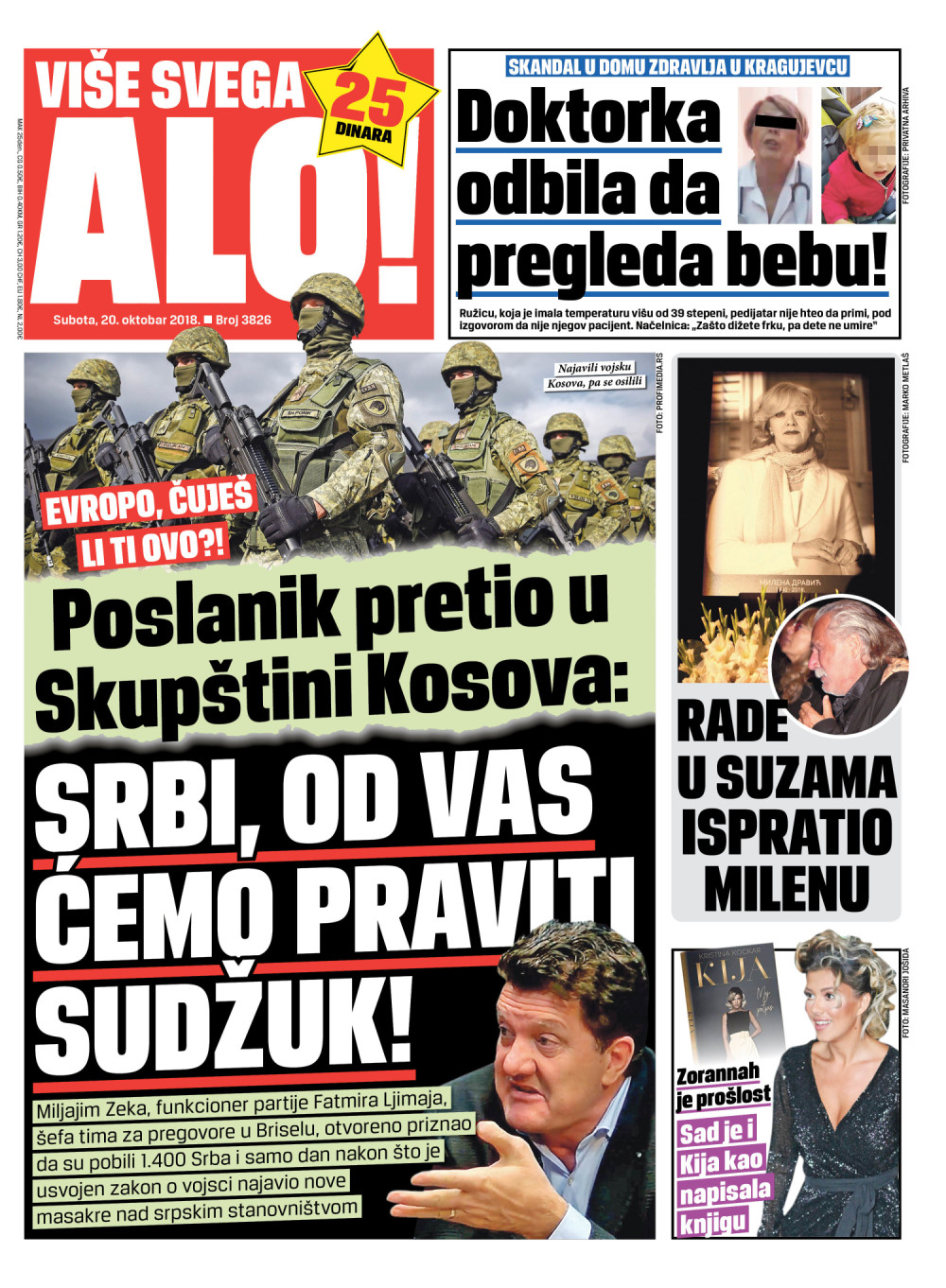 Naslovna za: 20.10.2018