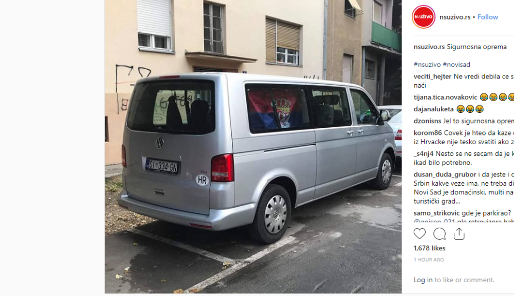 Hrvat došao u Novi Sad, pa se zabrinuo za automobil, ono što je uradio nasmejalo je svakog prolaznika (FOTO)