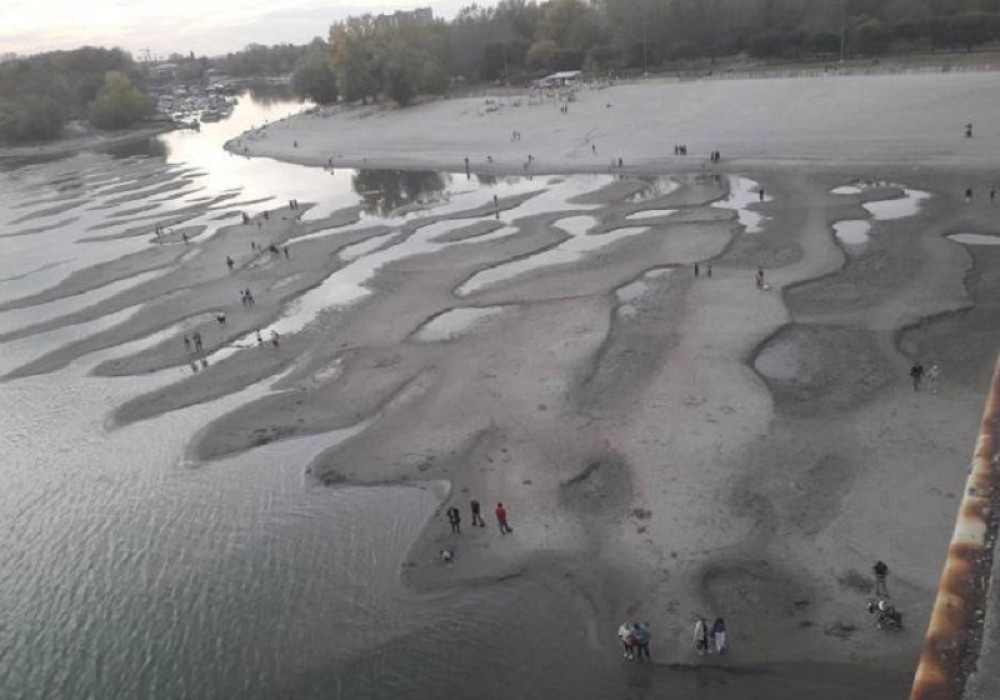 Katastrofalan prizor u Novom Sadu! Reka se povlači, ovako nešto se ne pamti!