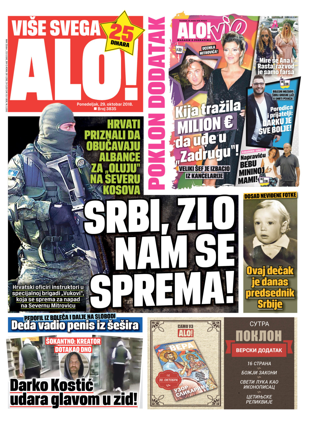 Naslovna za: 29.10.2018