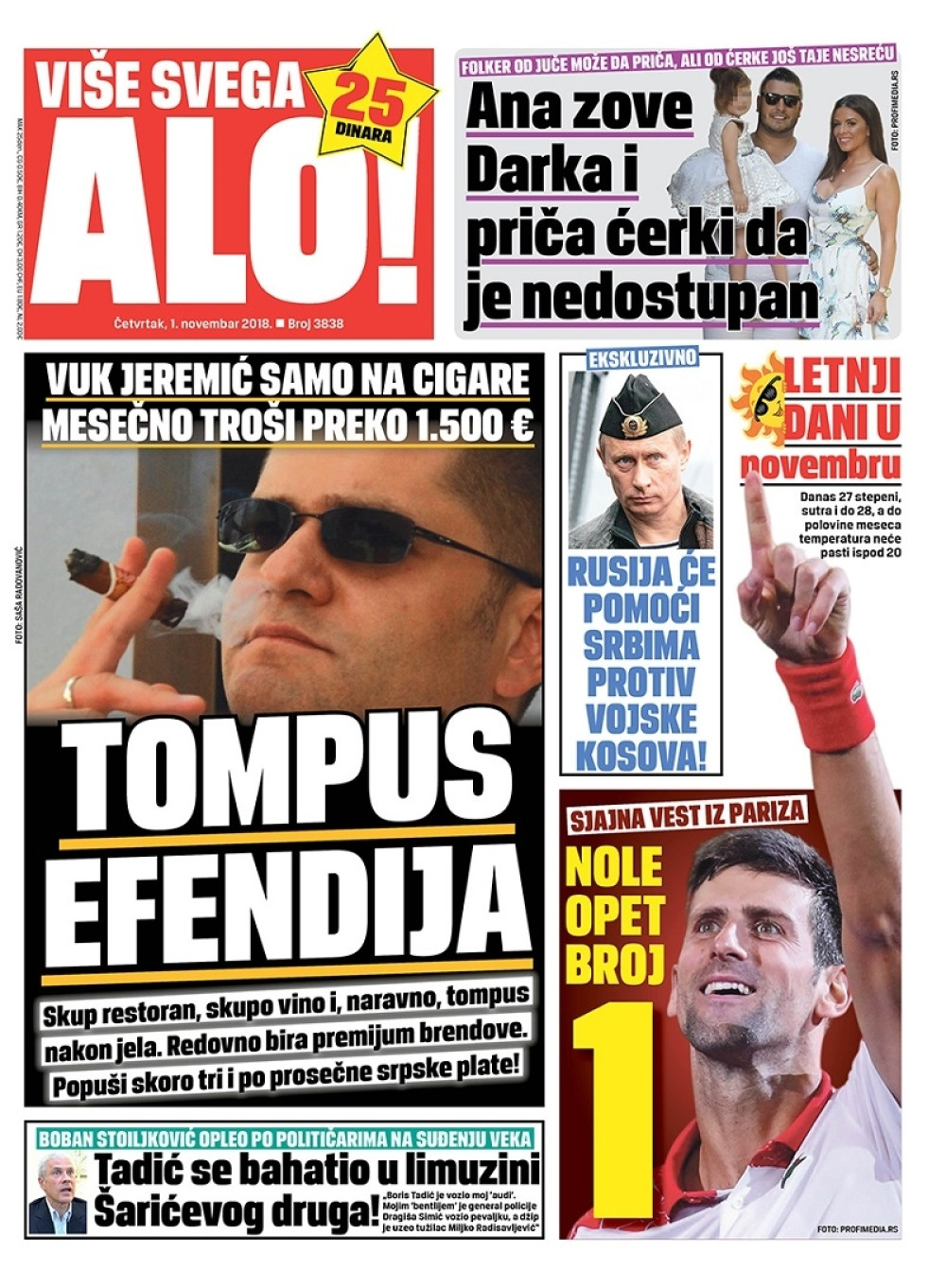 Naslovna za: 1.11.2018