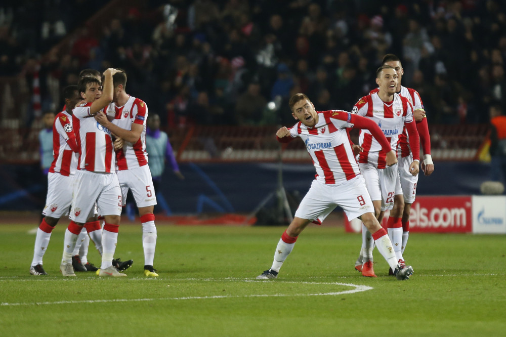 Igrači Zvezde sa Natalijinom ramondom na dresu