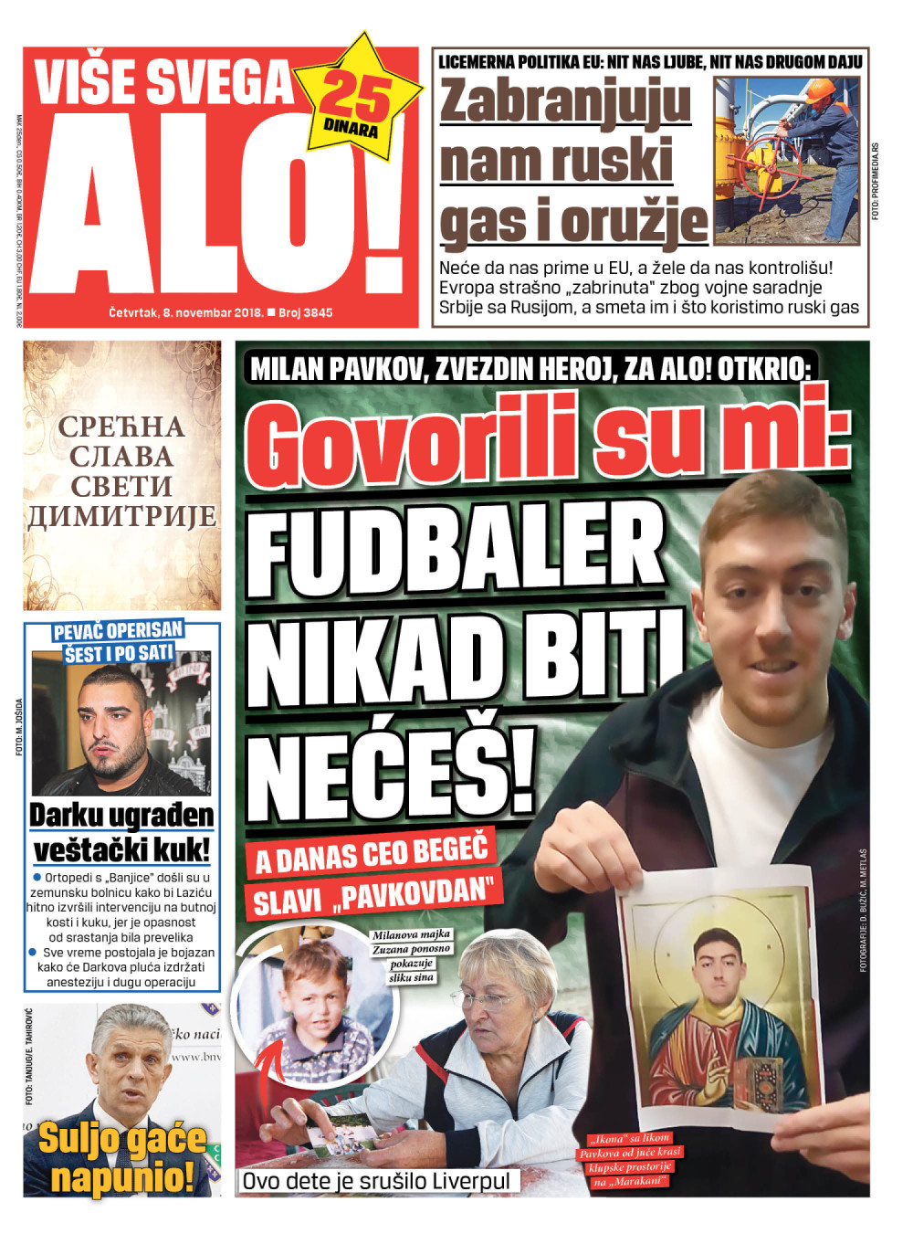 Naslovna za: 8.11.2018