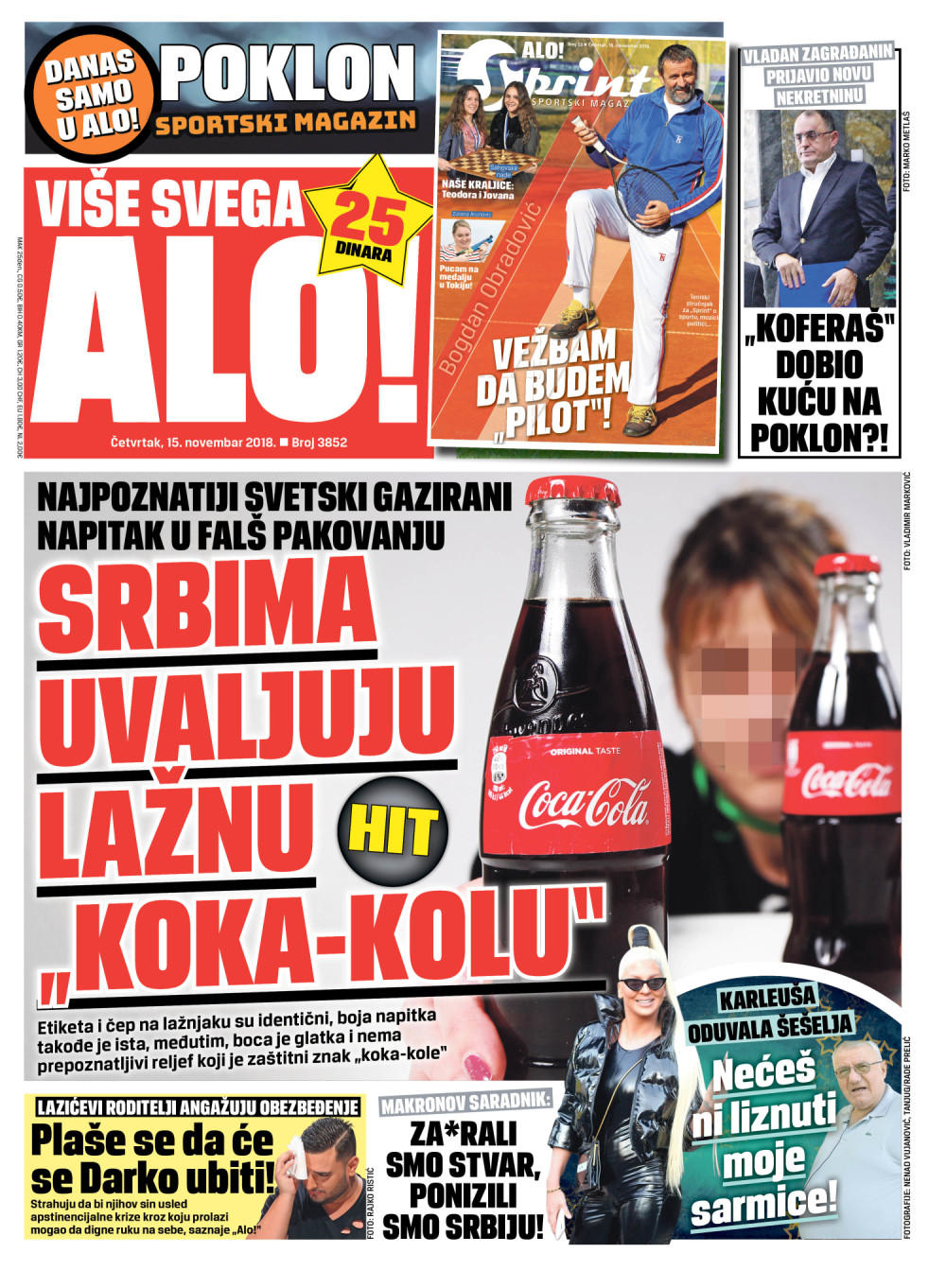 Naslovna za: 15.11.2018