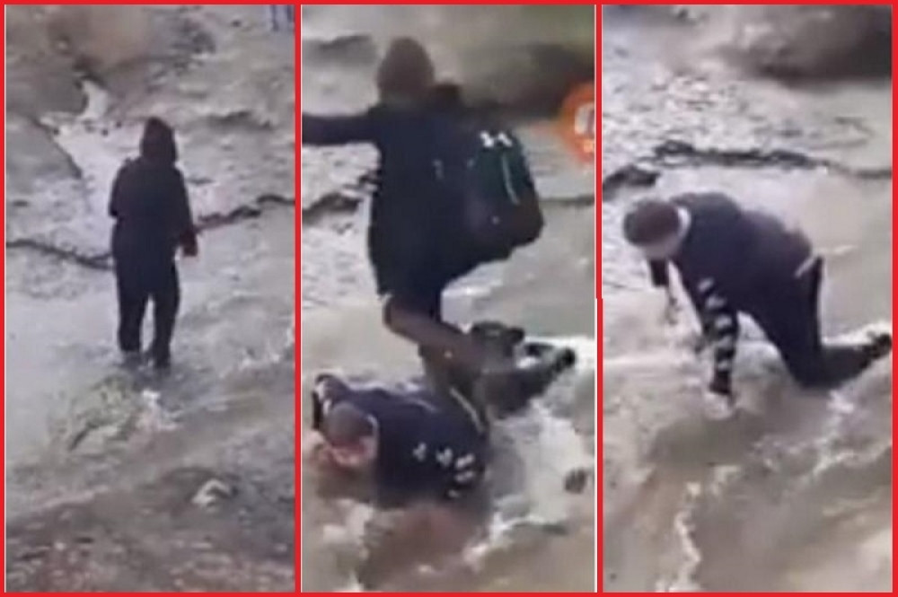 Drugari gurnuli bolesnog dečaka u potok! Terali ga da legne, pa skakali preko njega! Kada je pokušao da ustane desilo se nešto još strašnije (VIDEO)