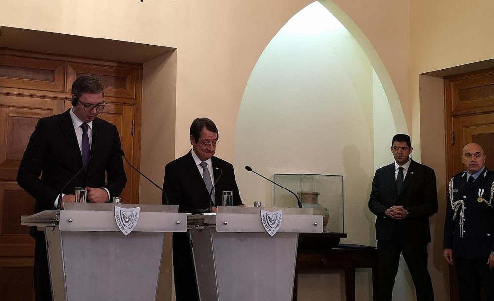 Vučić sa kiparskim predsednikom: Srpski narod nikada neće zaboraviti podršku Kipra u Interpolu (FOTO)