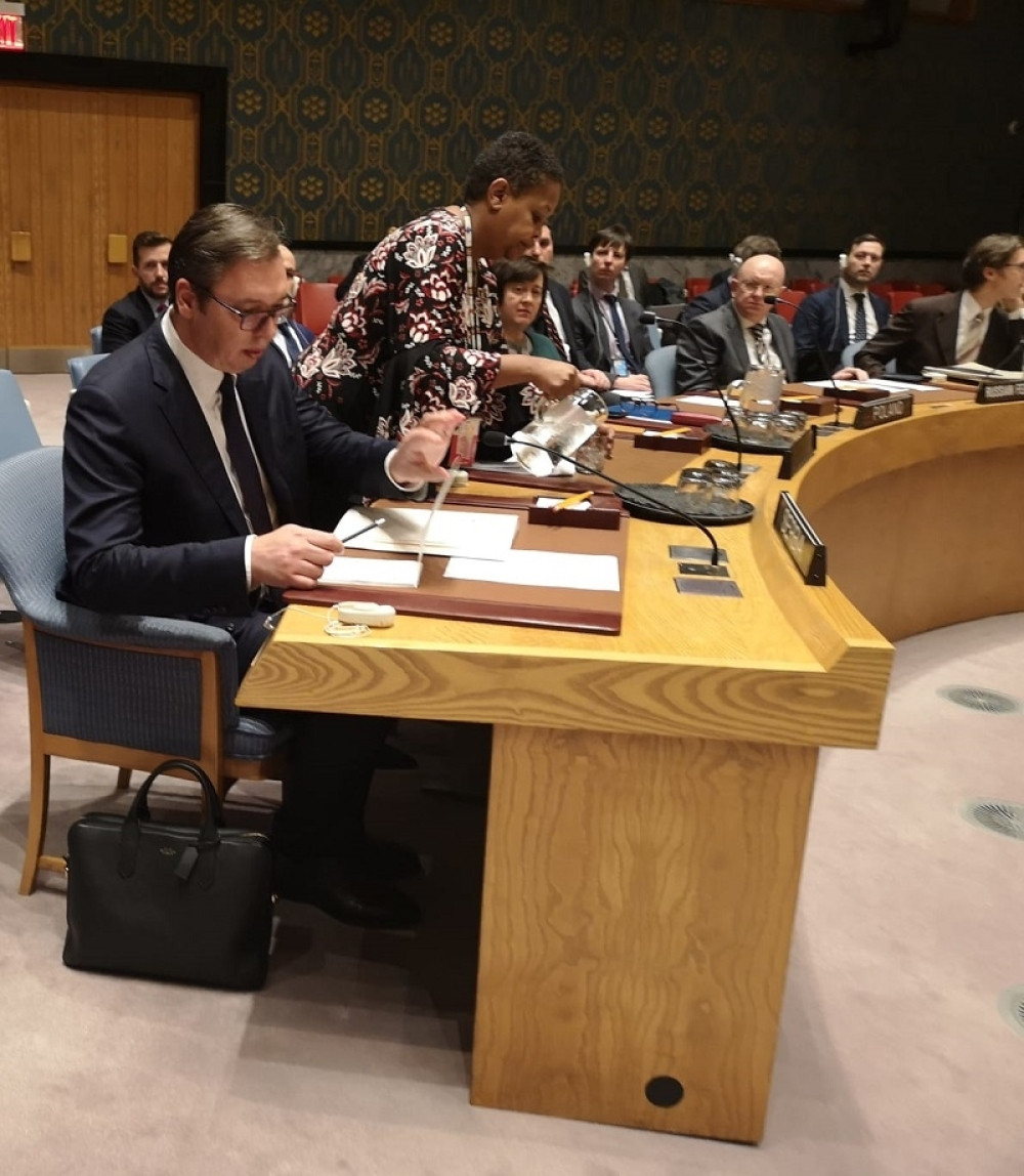 Pogledajte šta je predsednik objavio na Tviteru po završetku SB UN (FOTO)