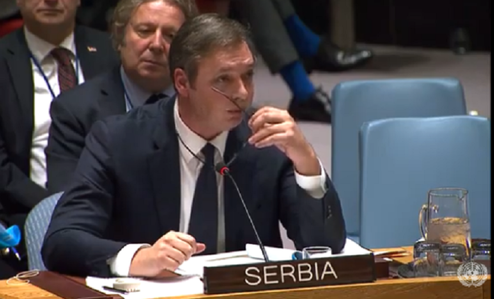 Vučić rasturio Tačija u Savetu bezbednosti UN (VIDEO)