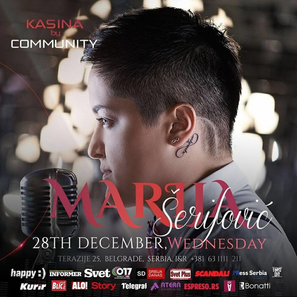 Spektakularni nastup: Marija Šerifović nastupa u Kasini