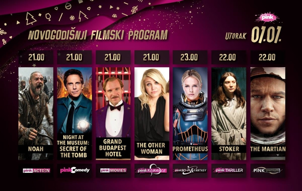 Dve velike premijere vas čekaju na televiziji Pink! Jedna od njih je film nominovan sa sedam Oskara - “Marsovac"