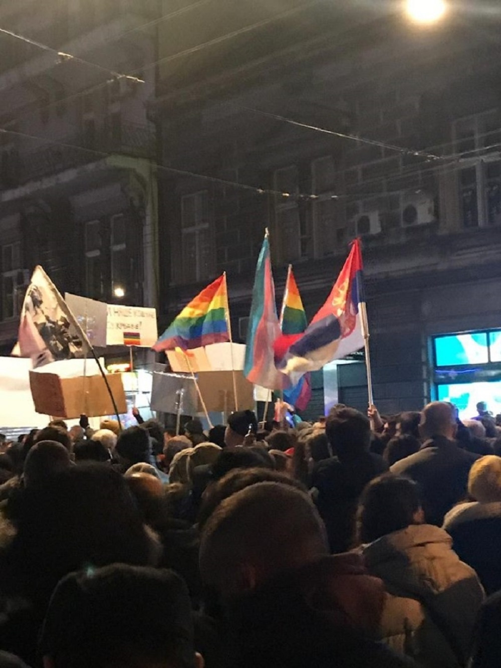 Obradović je rekao da oni nemaju ljudska prava, a ovaj detalj sa protesta pokazuje PRAVU ISTINU! (FOTO)