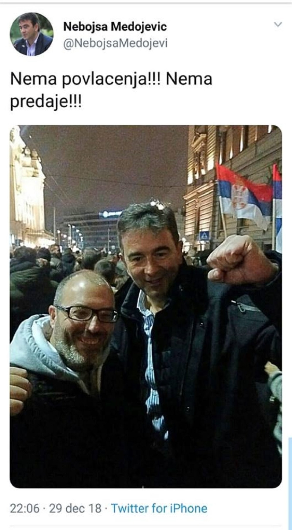 Čak i ovaj srbomrzac je bio na protestima u Beogradu (FOTO)