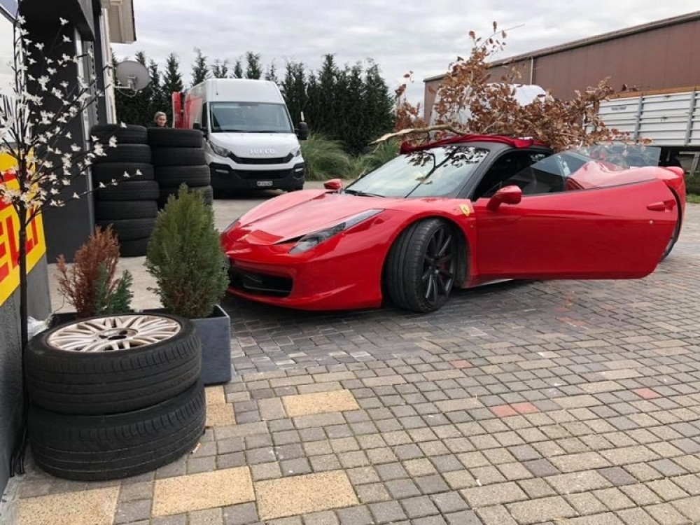 Ljubiša provozao badnjak na krovu "ferarija", evo šta ga je inspirisalo da to uradi (VIDEO)