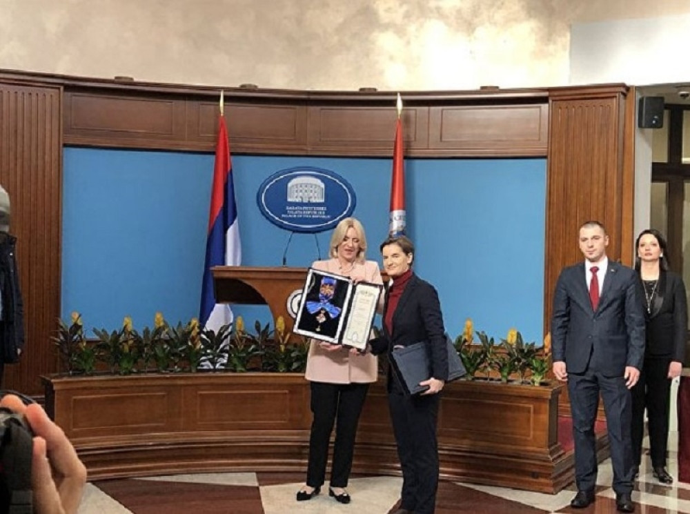 Ani Brnabić ORDEN za izuzetne zasluge!