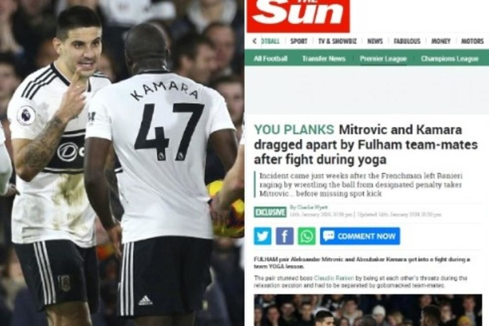 Aleksandar Mitrović se pobio sa saigračem! A sve se dogodilo na mestu na kome nikad ne biste POMISLILI! (FOTO)