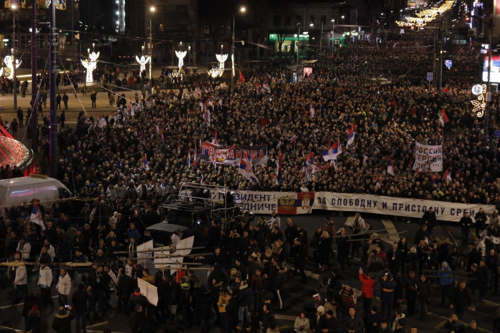 Više od 125.000 građana došlo da pruži podršku ruskom i srpskom predsedniku!