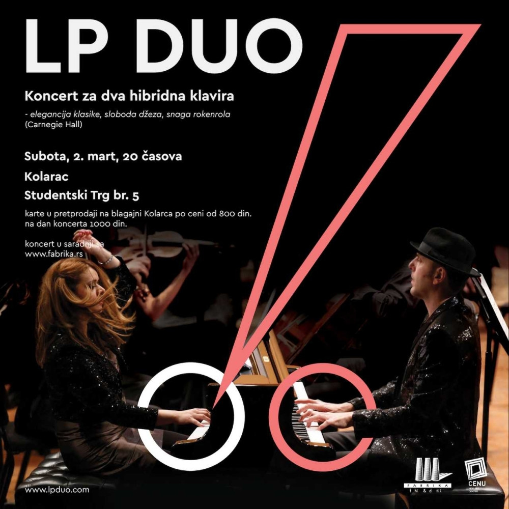 LP Duo: Koncert za dva hibridna klavira u Kolarcu