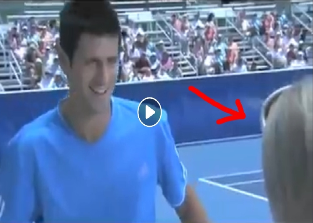 Đoković se pred svima UDVARAO PLAVUŠI SA TRIBINA! Seo pored nje, pala je na srpski šarm (VIDEO)
