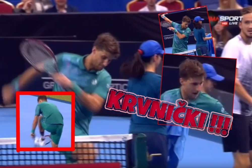 Stravičan izliv nasilja slovačkog tenisera, IZAZVAO PRELOME! HOROR NA TERENU (VIDEO)