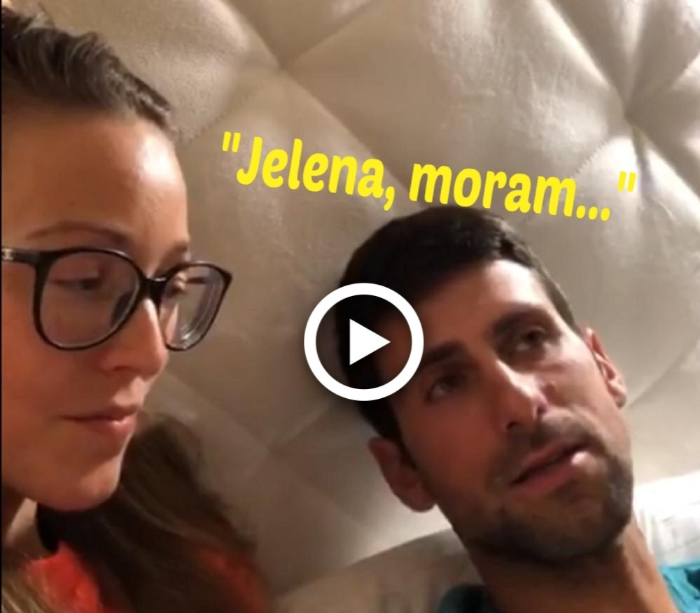 Snimljen razgovor Novaka i Jelene: "Pričamo, jer se svima dešavaju padovi u životu" Iznenada se uključio ON