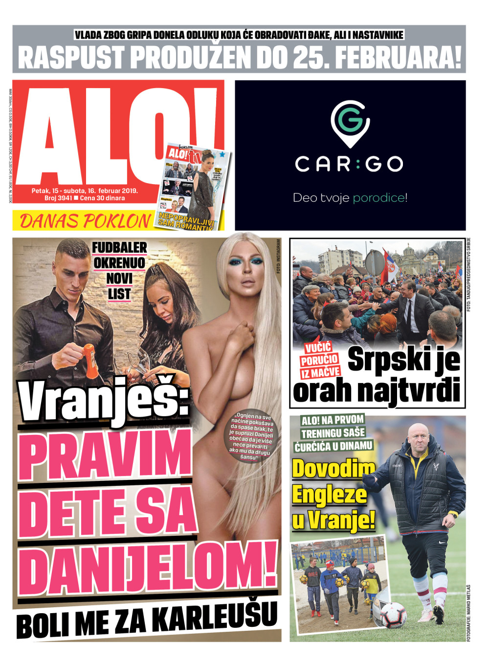 Naslovna za dvobroj: 15. i 16. 2. 2019