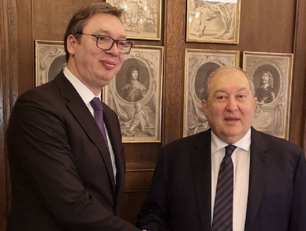 Vučić se sastao sa predsednikom Jermenije (FOTO)