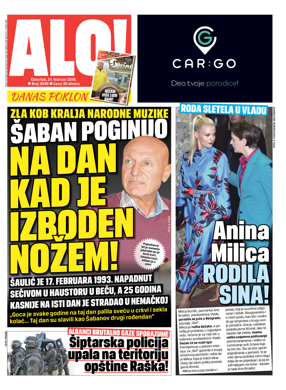 Naslovna za: 21.2.2019