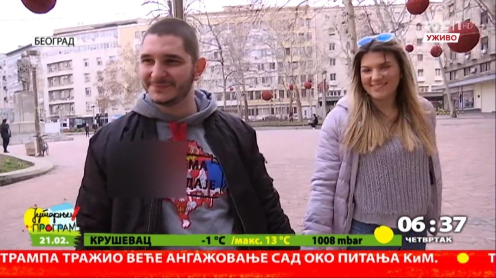 Sakrili natpis o Kosovu od građana u Jutarnjem programu, tvrde da se radi o "grešci urednika"