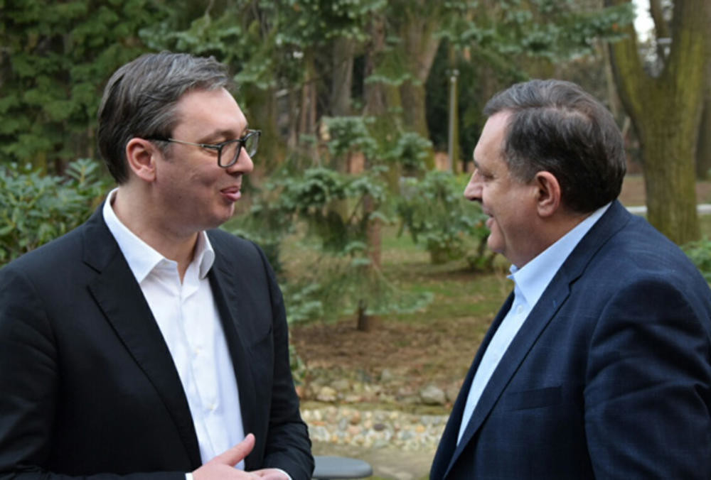 U toku je sastanak Vučića i Dodika na Andrićevom vencu!