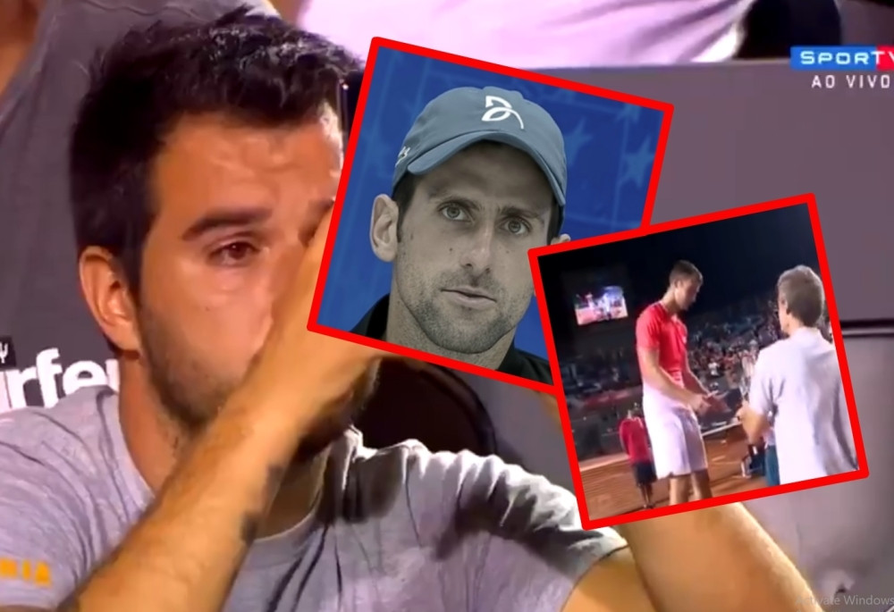 Izašao Novakov prijatelj, onda i ON SAM ZAPLAKAO! Dodelio Laslu trofej i izazvao salvu (VIDEO)