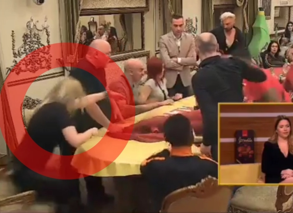 Odjednom ustao, a onda su počele da lete staklene flaše i čaše! Voditeljka spasavala živu glavu, odmah skočila sa stolice! (VIDEO)