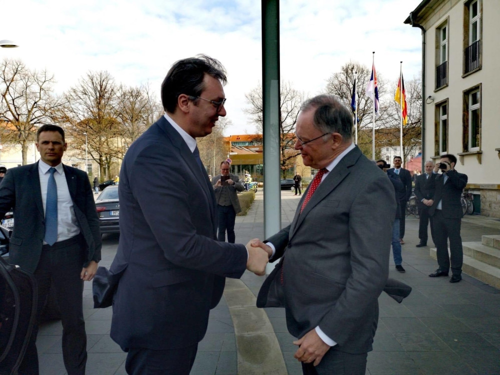 Dočekao ga premijer Donje Saksonije Štefan Vajl