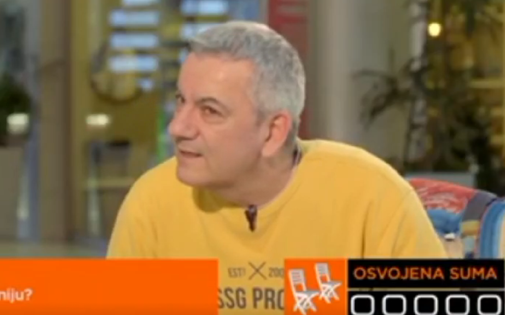 Voditelj kviza postavio je takmičaru u žutoj majici prosto pitanje, a on je svojim odgovorom nasmejao čitavu naciju!